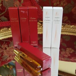 CARTIER, Set Of 6, Parfum Vaporissteur Purse Sprays, NWT.